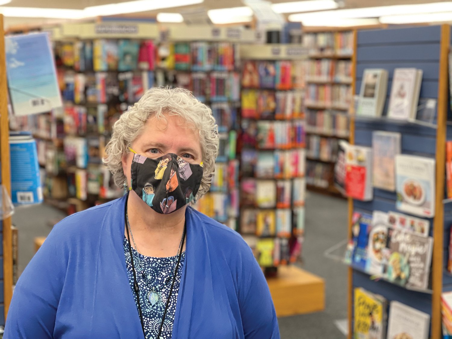 ‘FOUND MY NICHE’: Karen McGrath has been branch librarian at the Cranston Public Library’s Auburn Branch since 1986. She has led the branch during all 30 years at its current location. A 1991 Herald story notes that in the days leading up to Auburn’s ribbon-cutting ceremony, McGrath was busy “installing shelves in the Children’s Reading Room.” (Herald photo)